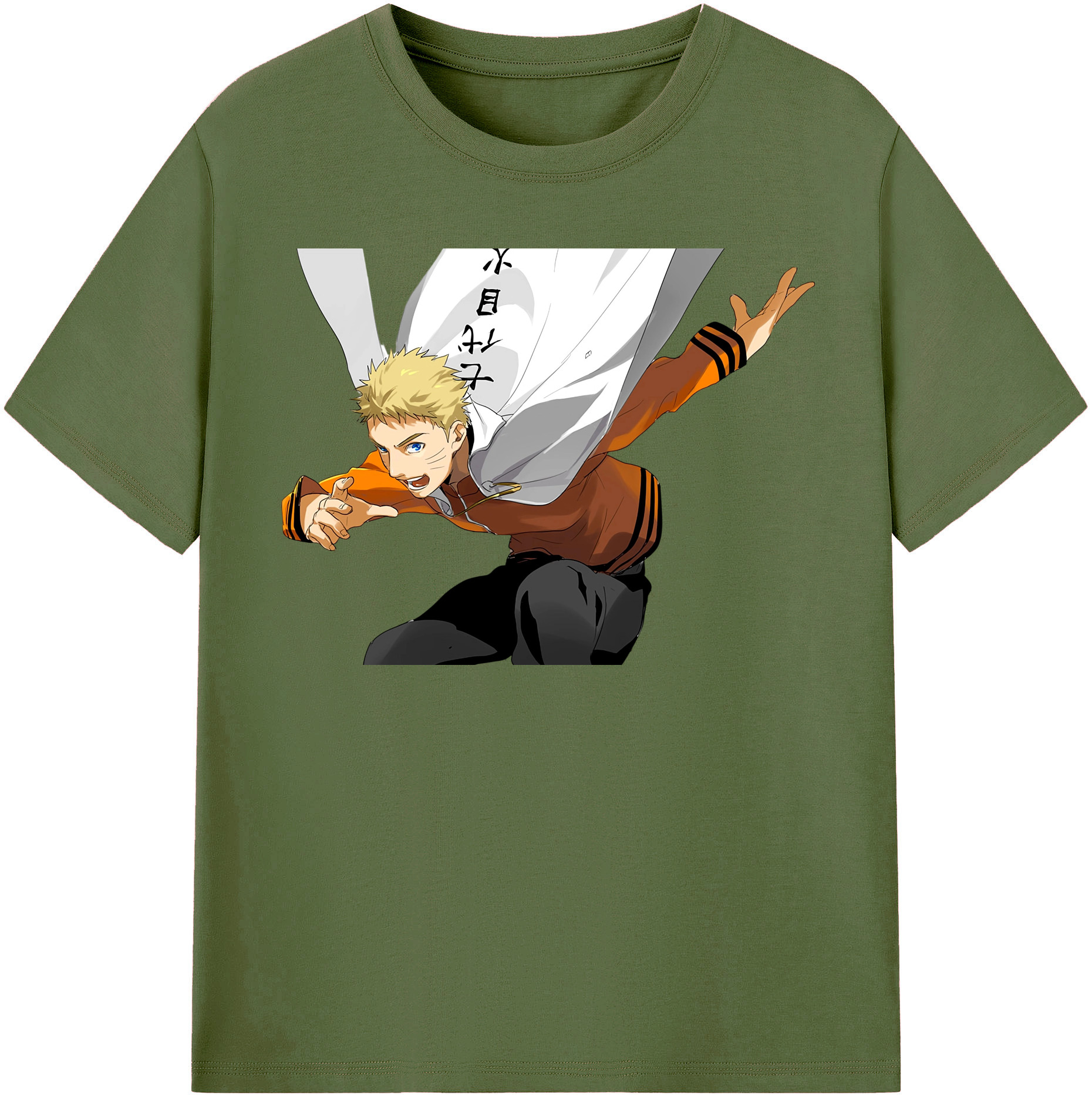 （画像用） NARUTO -ナルト- うずまき ナルト Uzumaki Naruto 綿100％半袖Tシャツ（フロントプリント）